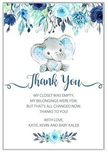 baby shower thank you wording
