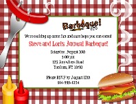 BBQ Barbeque Cookout Party Invitations