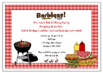 BBQ Barbeque Cookout Party Invitations 2