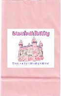 Bounce House Castle Inflatable Birthday Party Goodie Loot Bag Labels