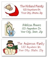 Christmas Return Address Labels