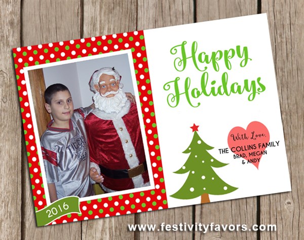 Christmas Holiday Photo Greeting Cards