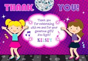 Dance Party Thank You Cards