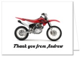 Dirt Bike Birthday Party Thank You Note Cards Personalized