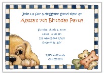 Puppy Dog Birthday Party Invitations