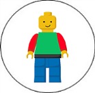 Lego Round Envelope Seals Labels