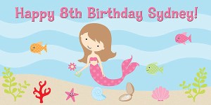 Mermaid Birthday Party Banner