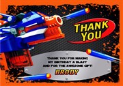 Nerf Birthday Party Gift Tags