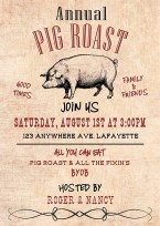 Pig Roast Invitations
