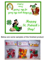 St. Patrick's Day Leprechaun Party Bag Toppers Favors
