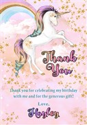 Unicorn Thank You Cards